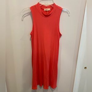 Ribbed Mock Neck Dress